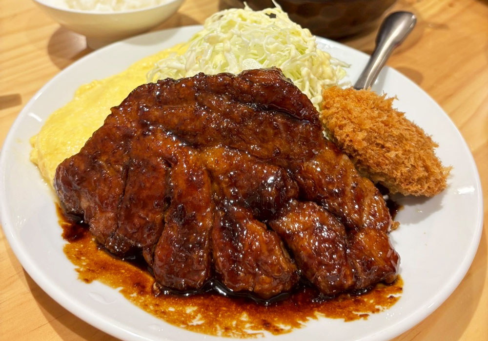 トンテキ＆メンチカツ定食